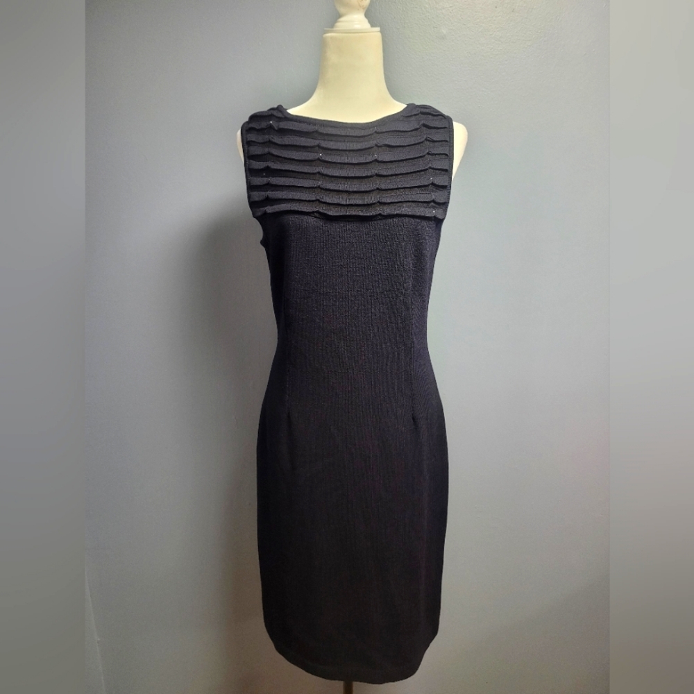 St. John Evening Navy Dress Size 8